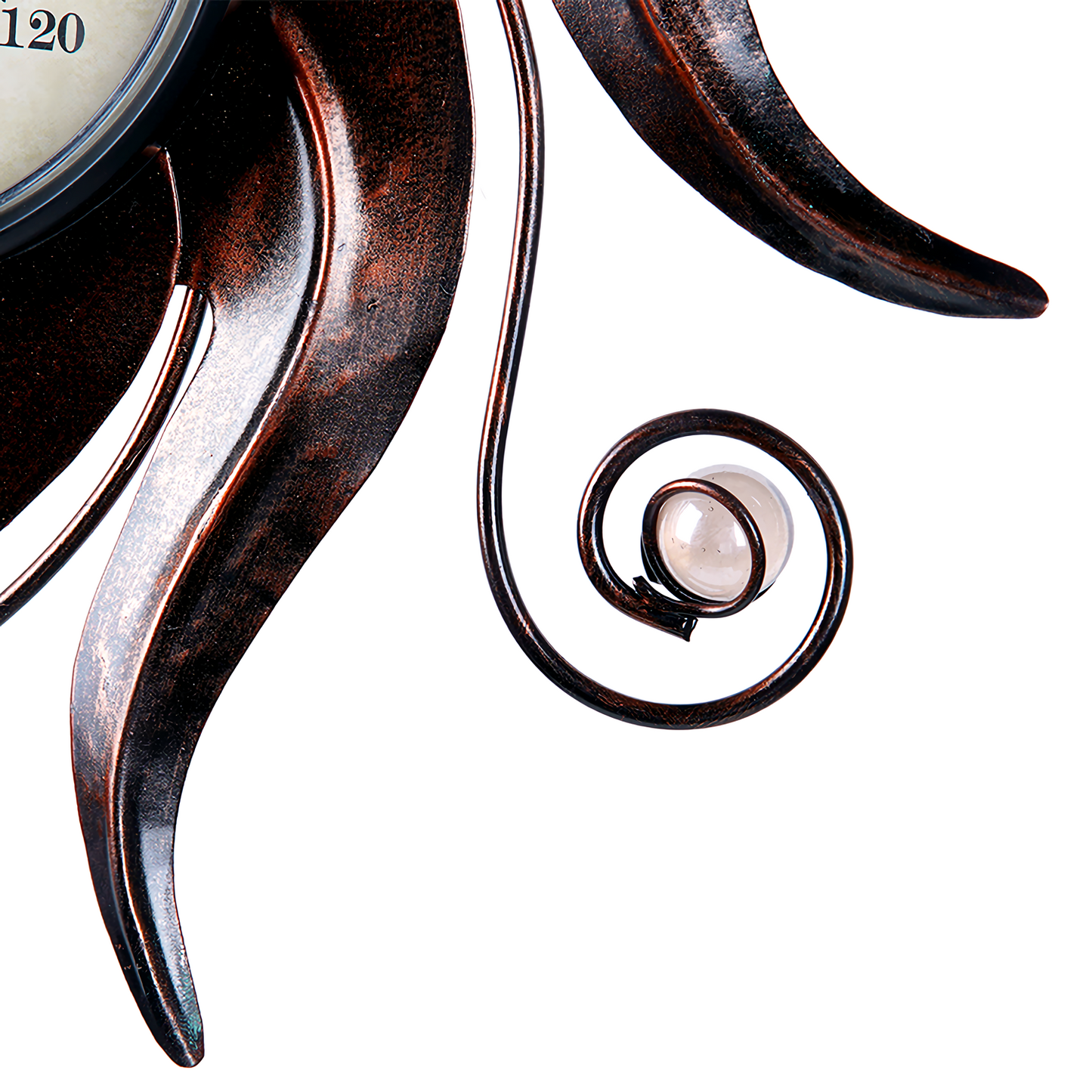 VIEROLA Outdoor Thermometer, Waterproof, 52" Bronze Colored Metal Sun Decoration Temperature Gauges