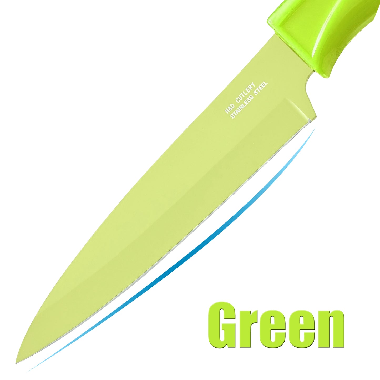 4-Inch Blade Stainless Steel Paring Knife with Safety Sheath for Kitchen, Fruits, and Vegetables (Green)